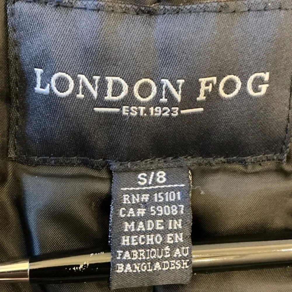 London Fog Kids Black Insulated Snow Bib Pants Size S/8 Ski Snowboard L220DS40